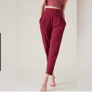 ATHLETA Elation Pant Large Coffeeberry Maroon Pull-on Pants Yoga Joggers